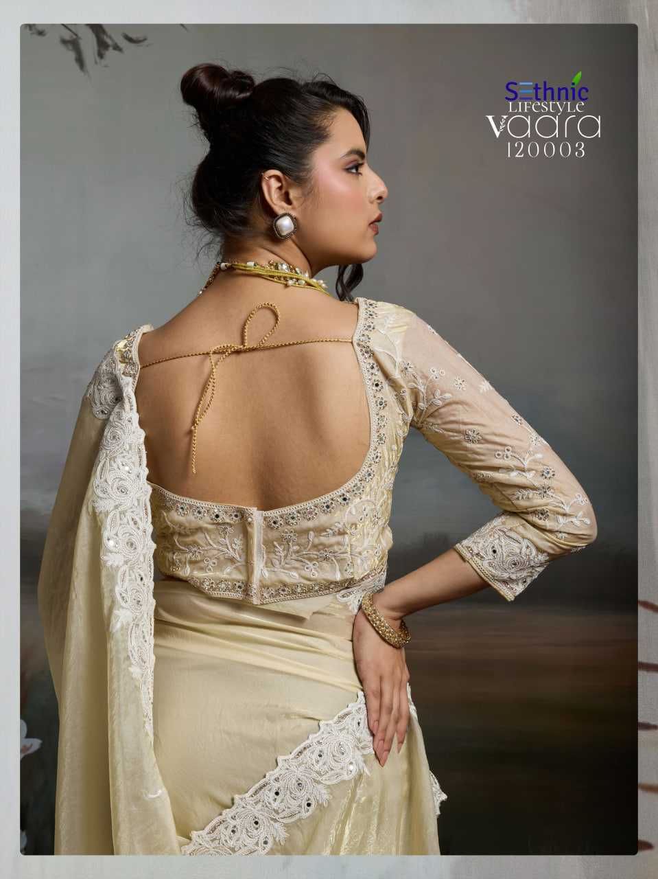 YNF Wholesale Satin Party Wear Sarees KESH113 Sethnic Lifestyle Vaara 120001-04 | Surat Manufacturer