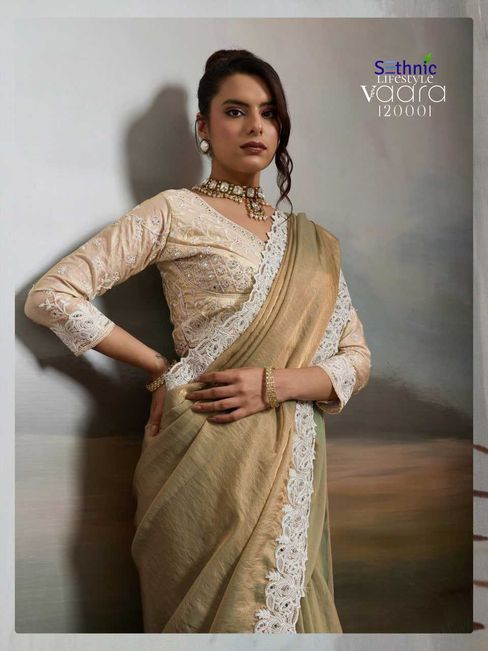 YNF Wholesale Satin Party Wear Sarees KESH113 Sethnic Lifestyle Vaara 120001-04 | Surat Manufacturer