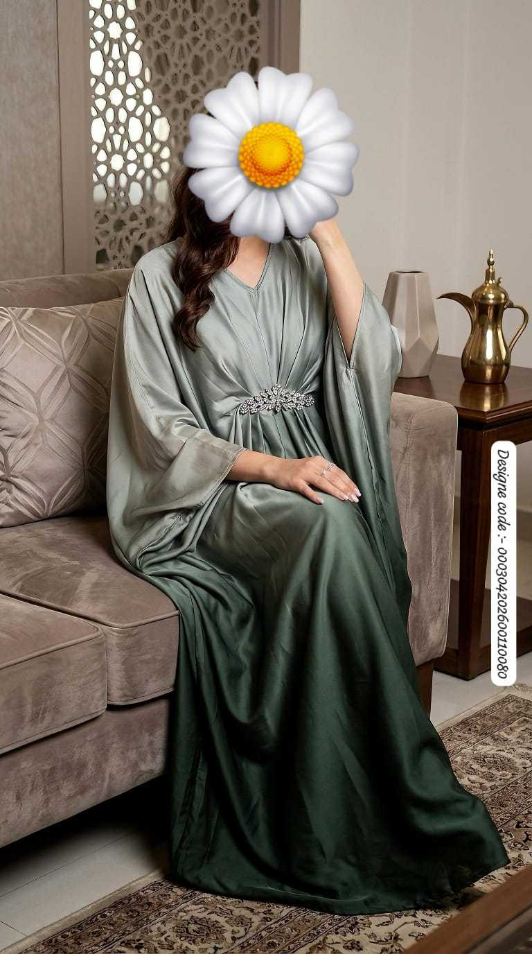 YNF Wholesale Satin Abaya KESH557 117 | Surat Manufacturer