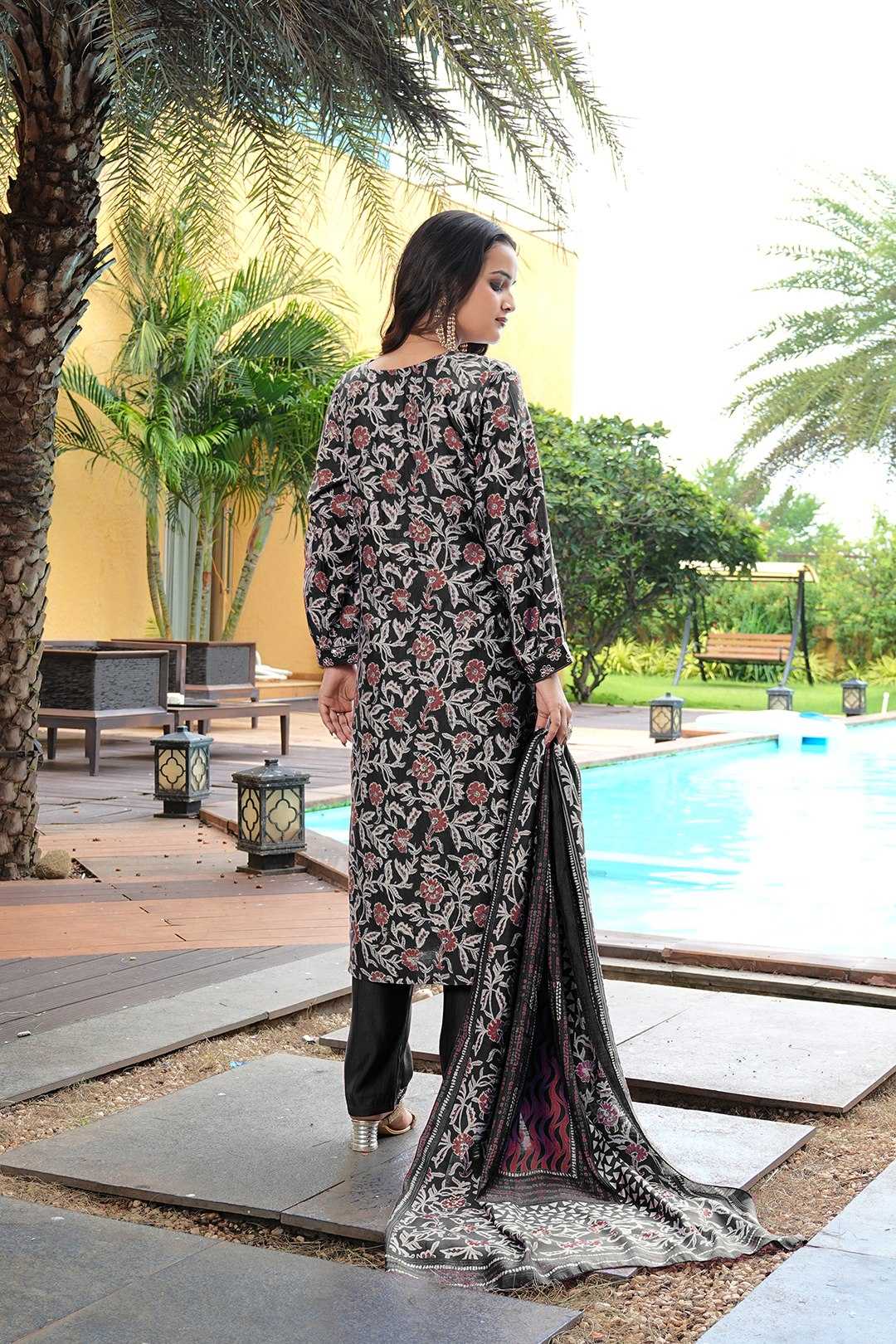 YNF Wholesale Silk Cotton Embroidered Kurtis KESH643 201029 | Surat Manufacturer