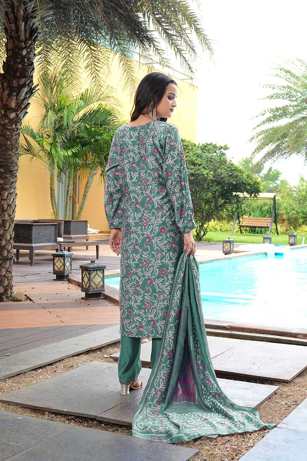 YNF Wholesale Silk Cotton Embroidered Kurtis KESH643 201029 | Surat Manufacturer