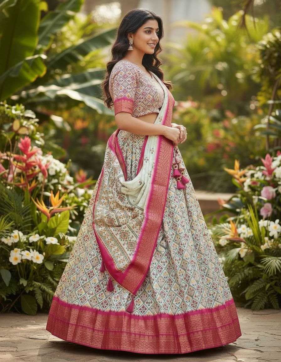 YNF Wholesale Silk Cotton Kalamkari Lehenga KESH723 ANUSHA | Surat Manufacturer