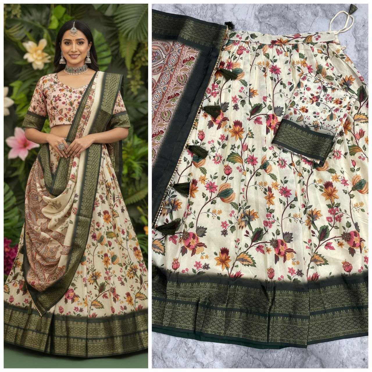 YNF Wholesale Silk Cotton Kalamkari Lehenga KESH723 ANUSHA | Surat Manufacturer