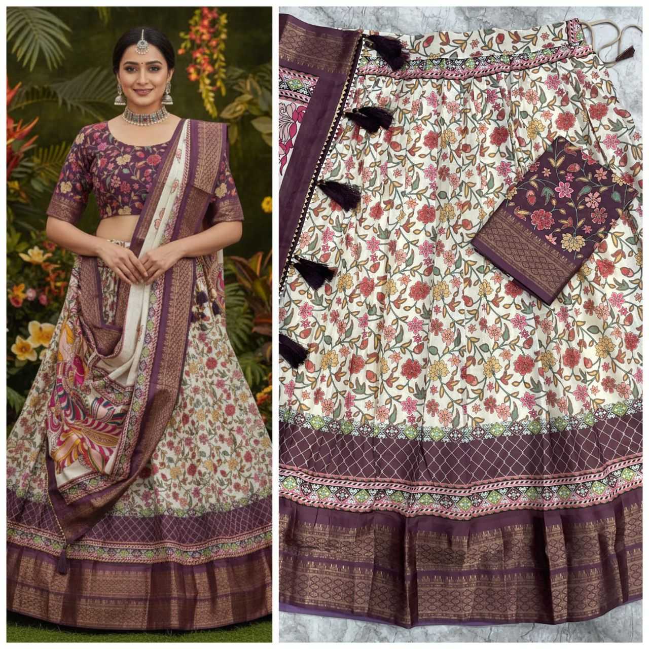 YNF Wholesale Silk Cotton Kalamkari Lehenga KESH723 ANUSHA | Surat Manufacturer