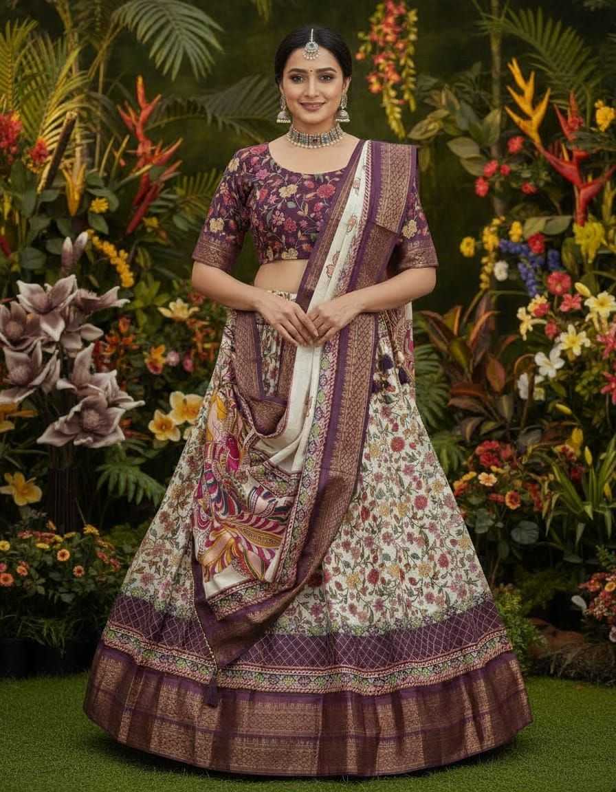 YNF Wholesale Silk Cotton Kalamkari Lehenga KESH723 ANUSHA | Surat Manufacturer