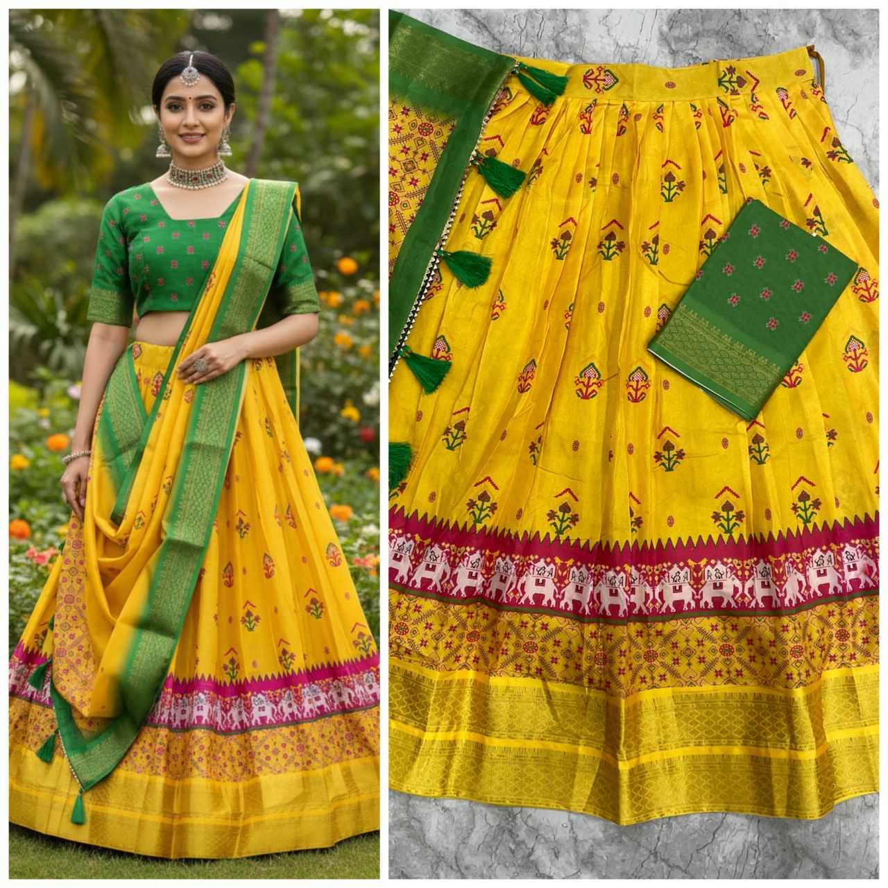 YNF Wholesale Silk Cotton Kalamkari Lehenga KESH723 ANUSHA | Surat Manufacturer