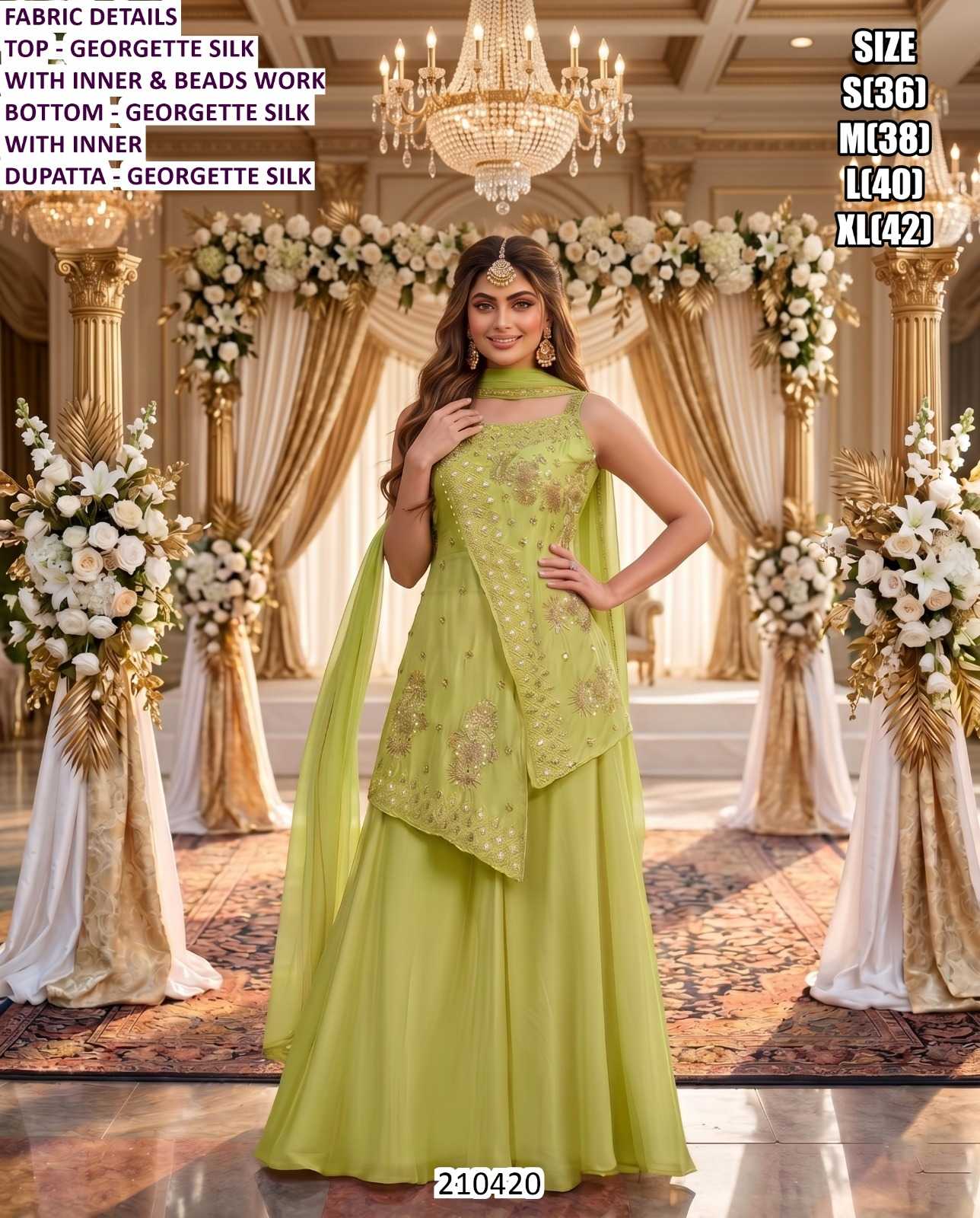 YNF Wholesale Silk Indo Western Dresses KESH481 210420 | Surat Manufacturer