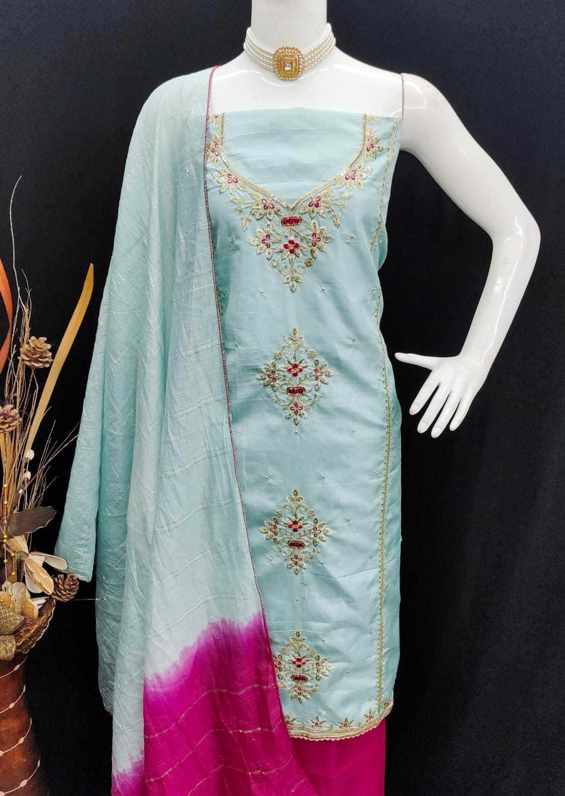 YNF Wholesale Silk Unstitched Suits KESH648 1531 | Surat Manufacturer