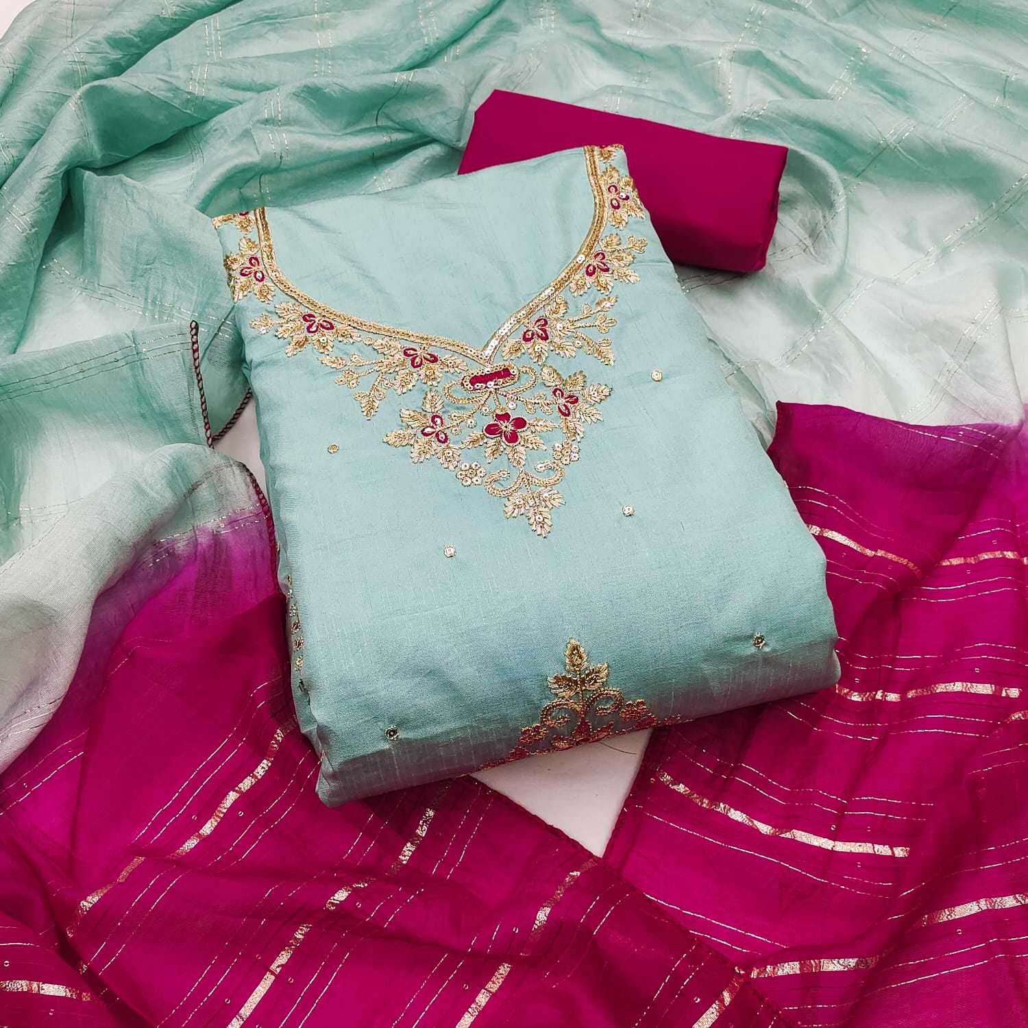 YNF Wholesale Silk Unstitched Suits KESH648 1531 | Surat Manufacturer