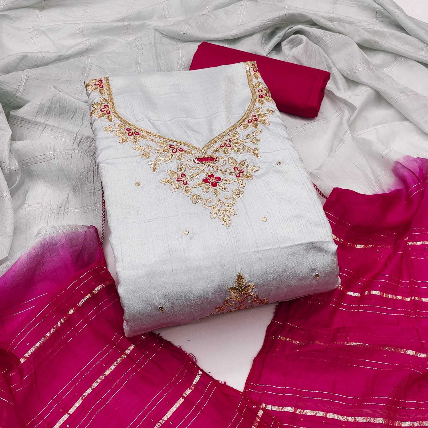 YNF Wholesale Silk Unstitched Suits KESH648 1531 | Surat Manufacturer
