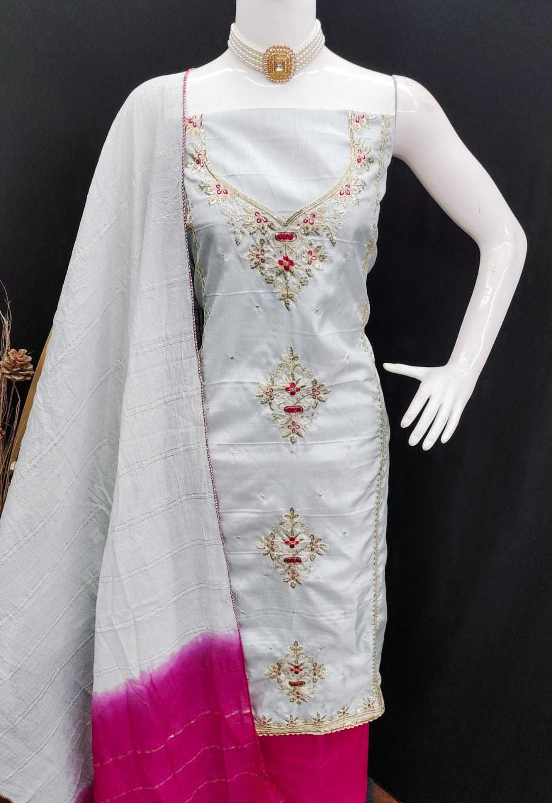 YNF Wholesale Silk Unstitched Suits KESH648 1531 | Surat Manufacturer