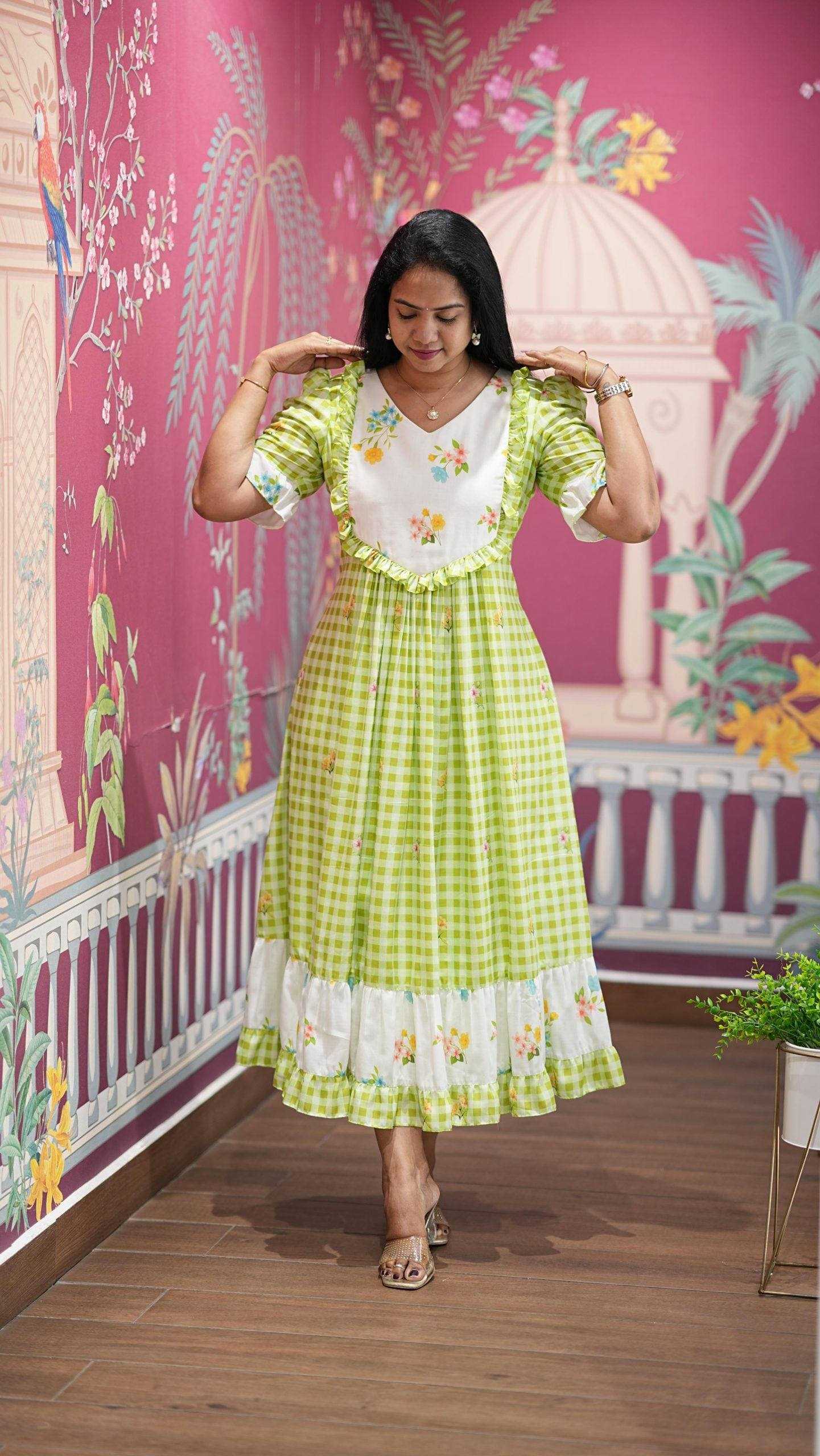 YNF Wholesale Soft Cotton Maxi Dresses KESH210 2721 | Surat Manufacturer