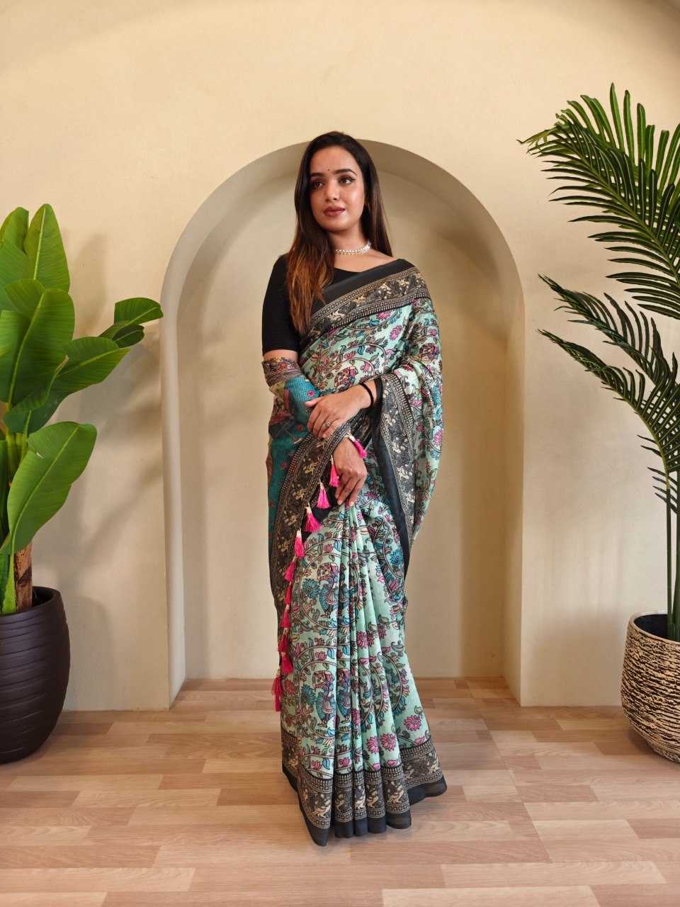 YNF Wholesale Soft Cotton Printed Silk Saree KESH249 : Madhu | Surat Manufacturer