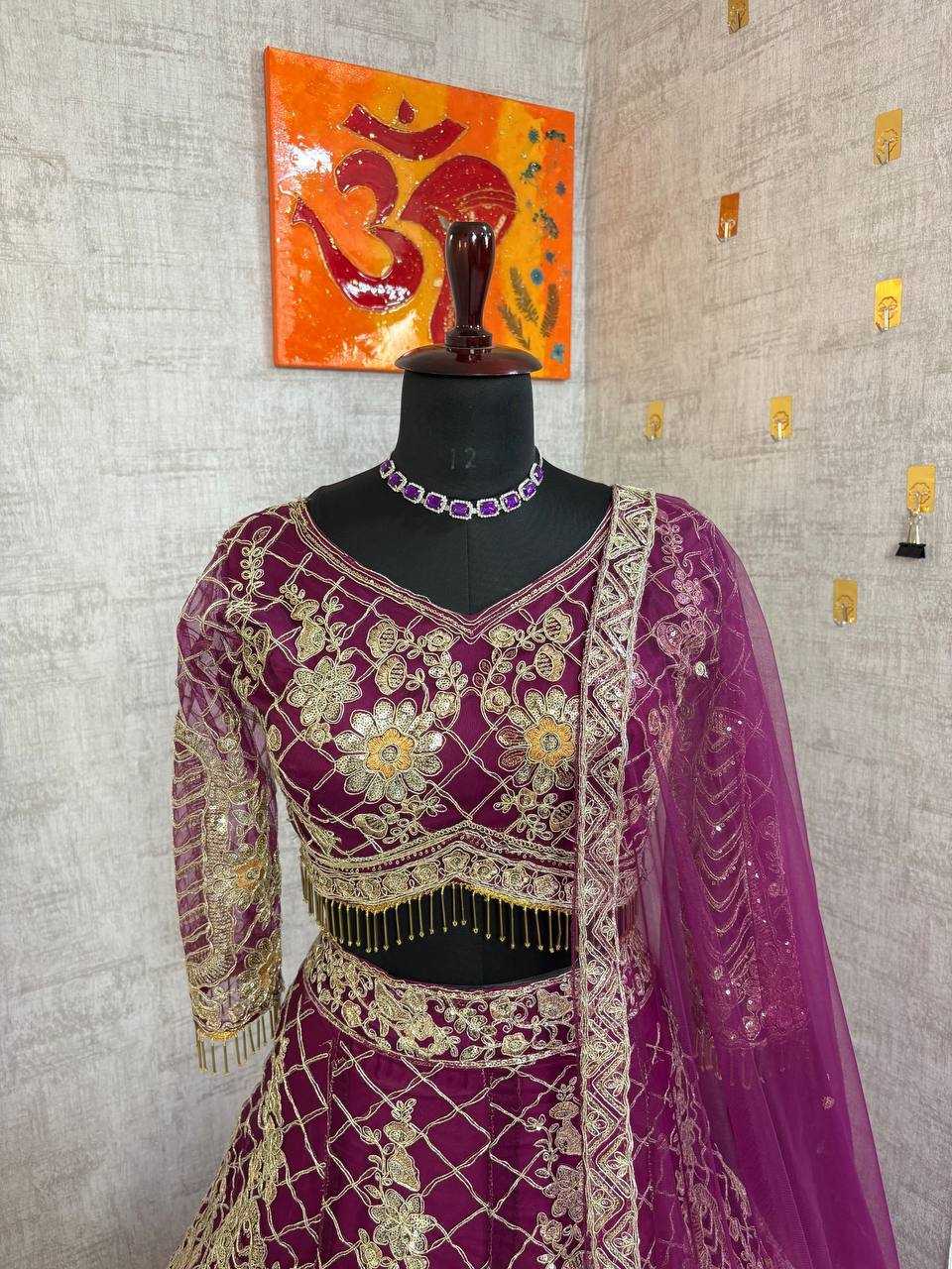 YNF Wholesale Soft Net Wedding Lehenga KESH512 1777 | Surat Manufacturer