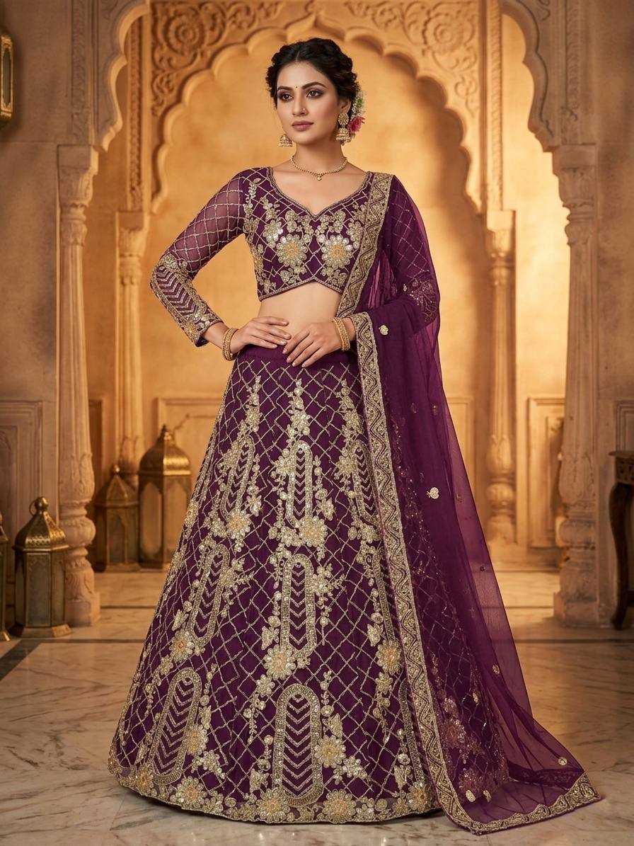 YNF Wholesale Soft Net Wedding Lehenga KESH512 1777 | Surat Manufacturer