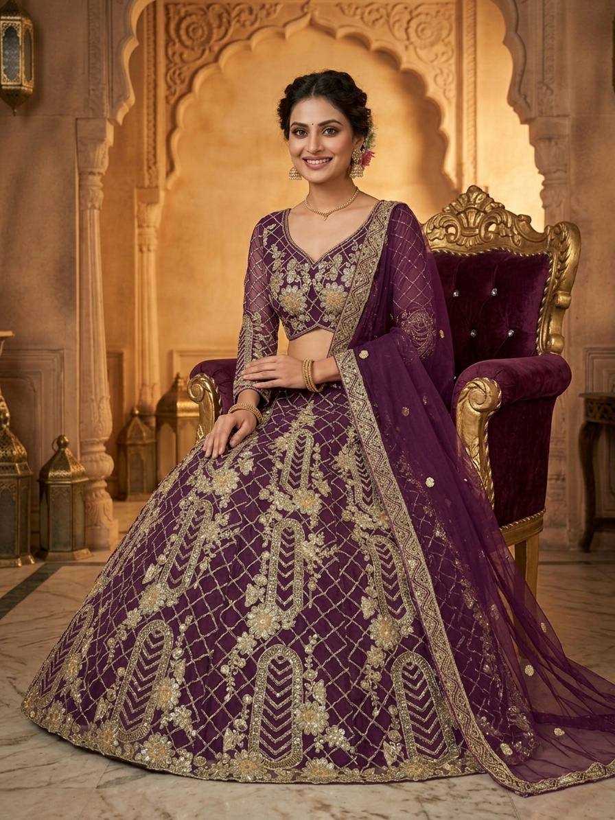 YNF Wholesale Soft Net Wedding Lehenga KESH512 1777 | Surat Manufacturer