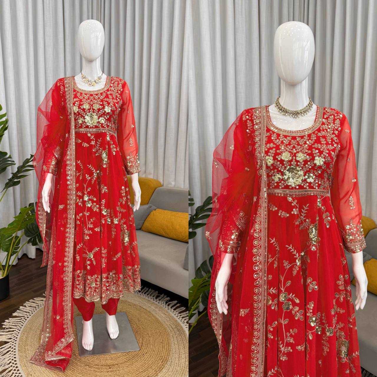 YNF Wholesale Soft Net Georgette Suit RIN133 1598 | Surat Manufacturer