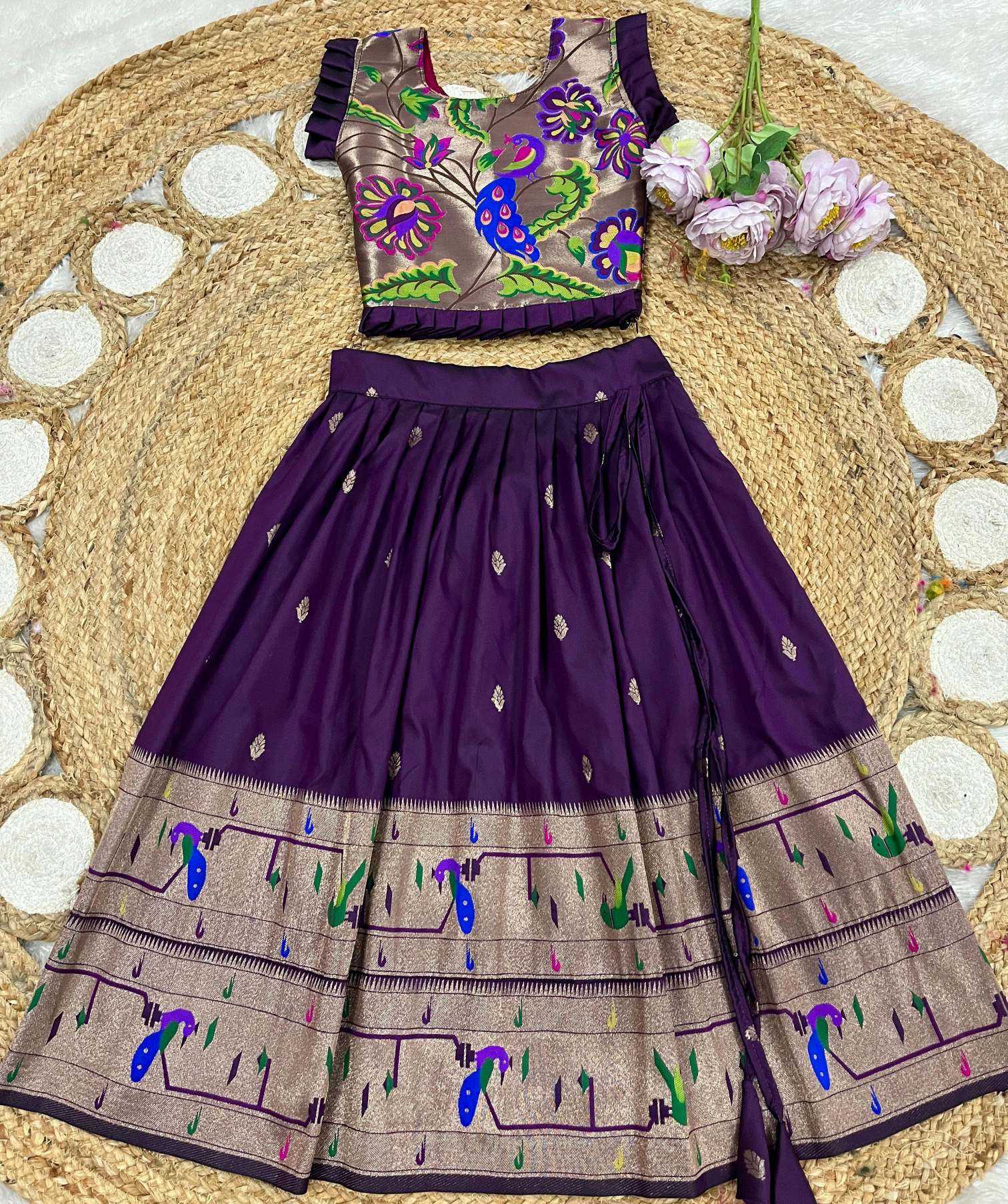 YNF Wholesale Soft Silk Kids Lehenga KESH685 Ibaara | Surat Manufacturer