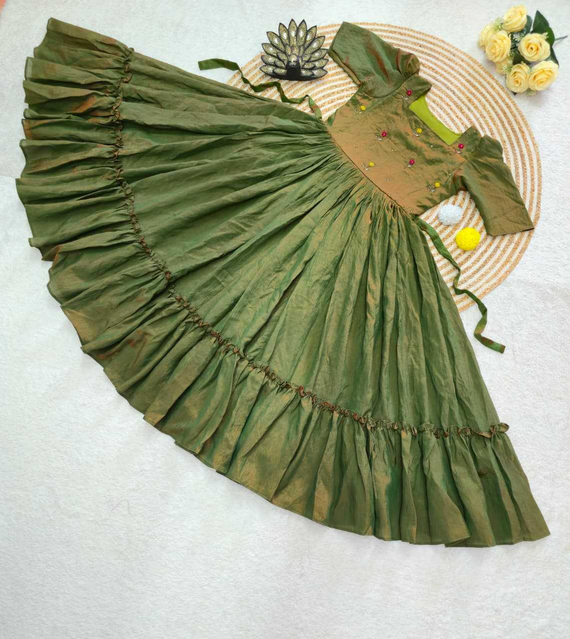 YNF Wholesale Soft Vichitra Party Gowns RIN214 217 | Surat Manufacturer