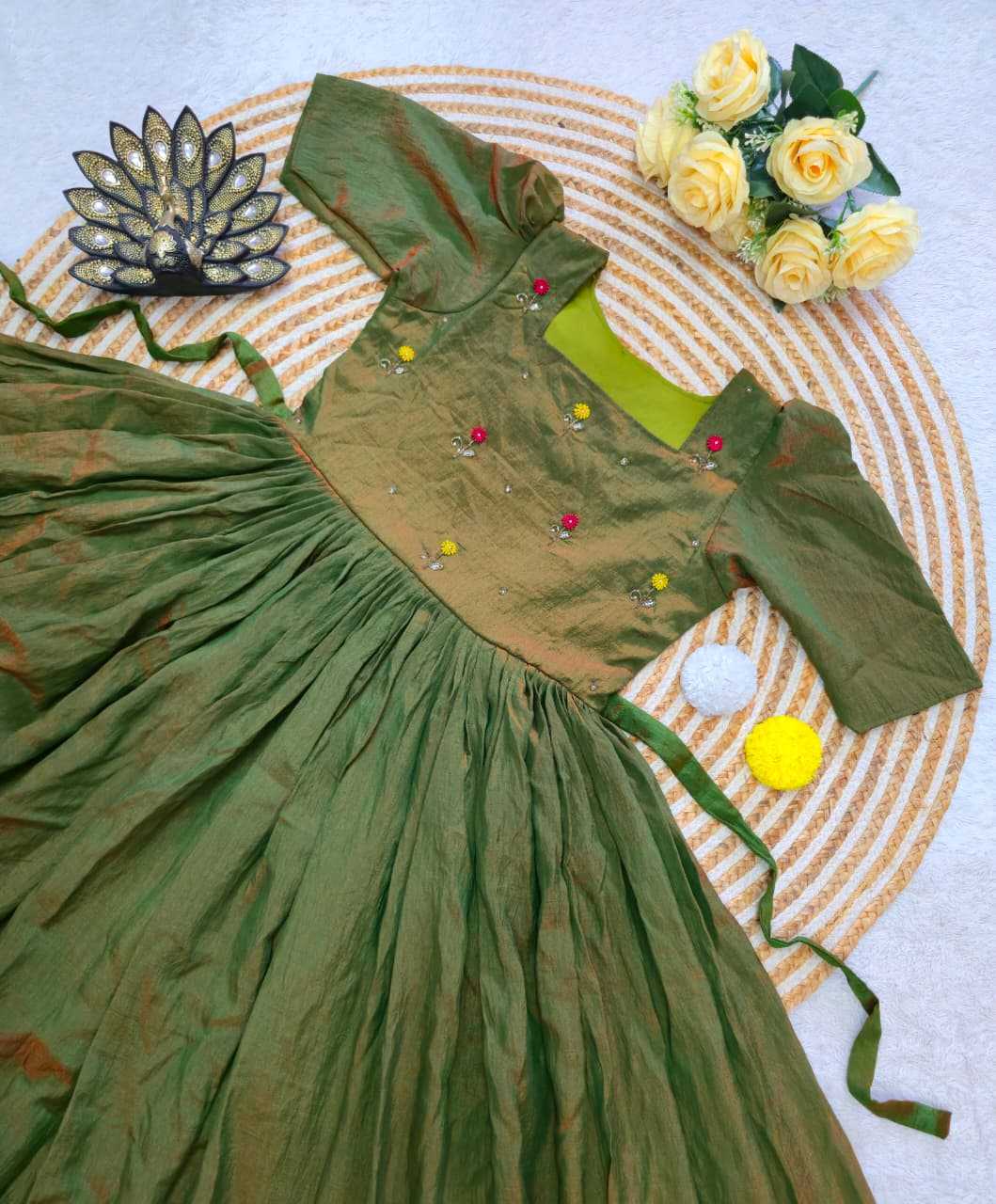 YNF Wholesale Soft Vichitra Party Gowns RIN214 217 | Surat Manufacturer