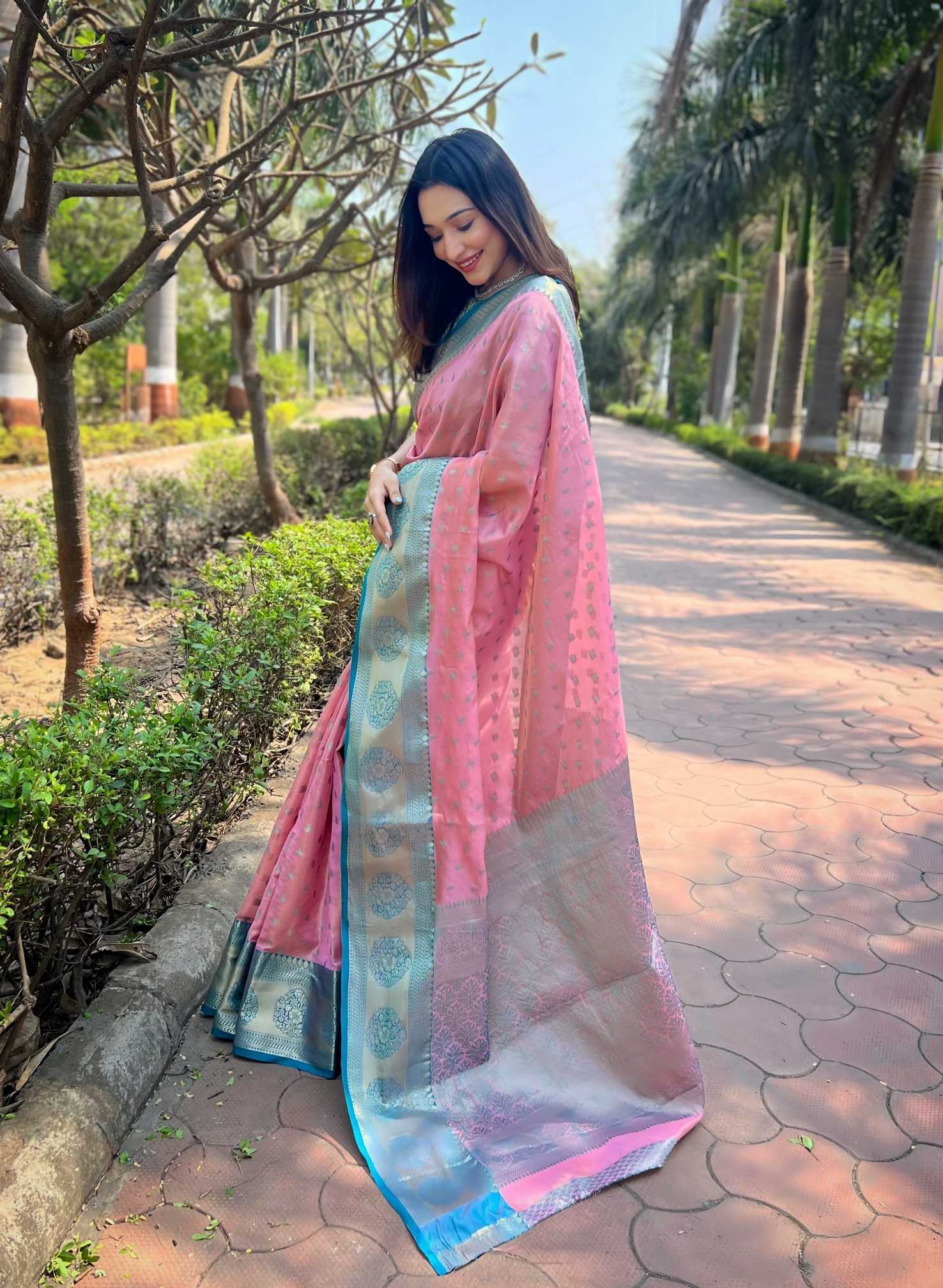 YNF Wholesale Tissue Kanchipuram Sarees RIN116 MEXICAN - 1 | Surat Manufacturer