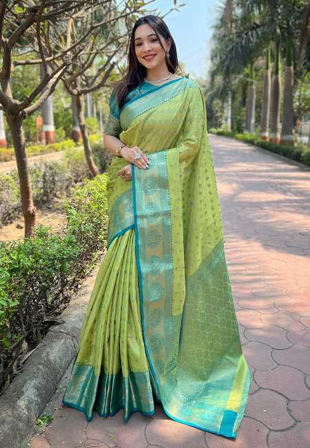 YNF Wholesale Tissue Kanchipuram Sarees RIN116 MEXICAN - 1 | Surat Manufacturer