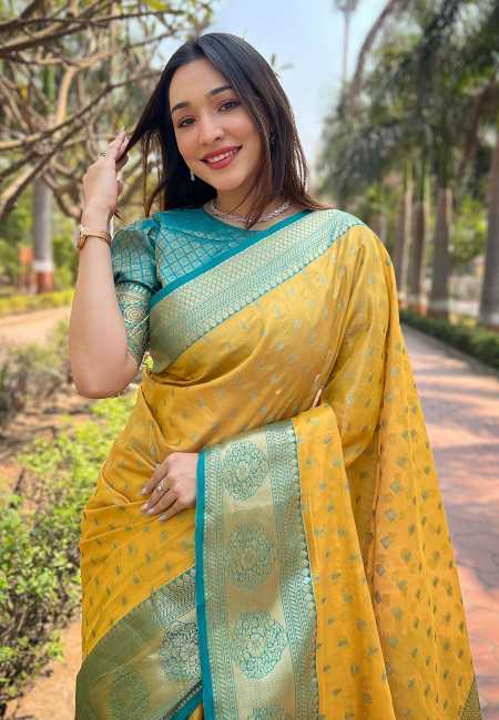 YNF Wholesale Tissue Kanchipuram Sarees RIN116 MEXICAN - 1 | Surat Manufacturer