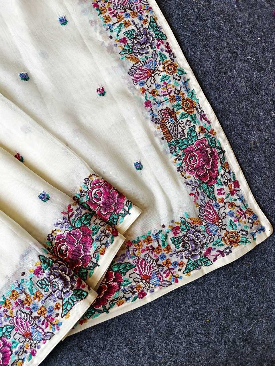 YNF Wholesale Tissue Silk Embroidered Sarees KESH249 3014 | Surat Manufacturer