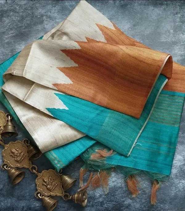 YNF Wholesale Tussar Silk Printed Sarees KESH106 2002 | Surat Manufacturer