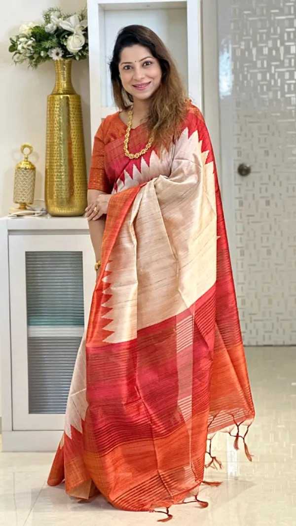 YNF Wholesale Tussar Silk Printed Sarees KESH106 2002 | Surat Manufacturer