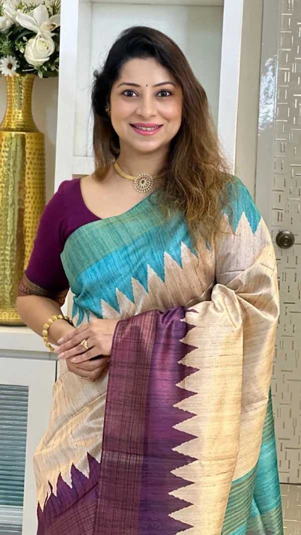 YNF Wholesale Tussar Silk Printed Sarees KESH106 2002 | Surat Manufacturer
