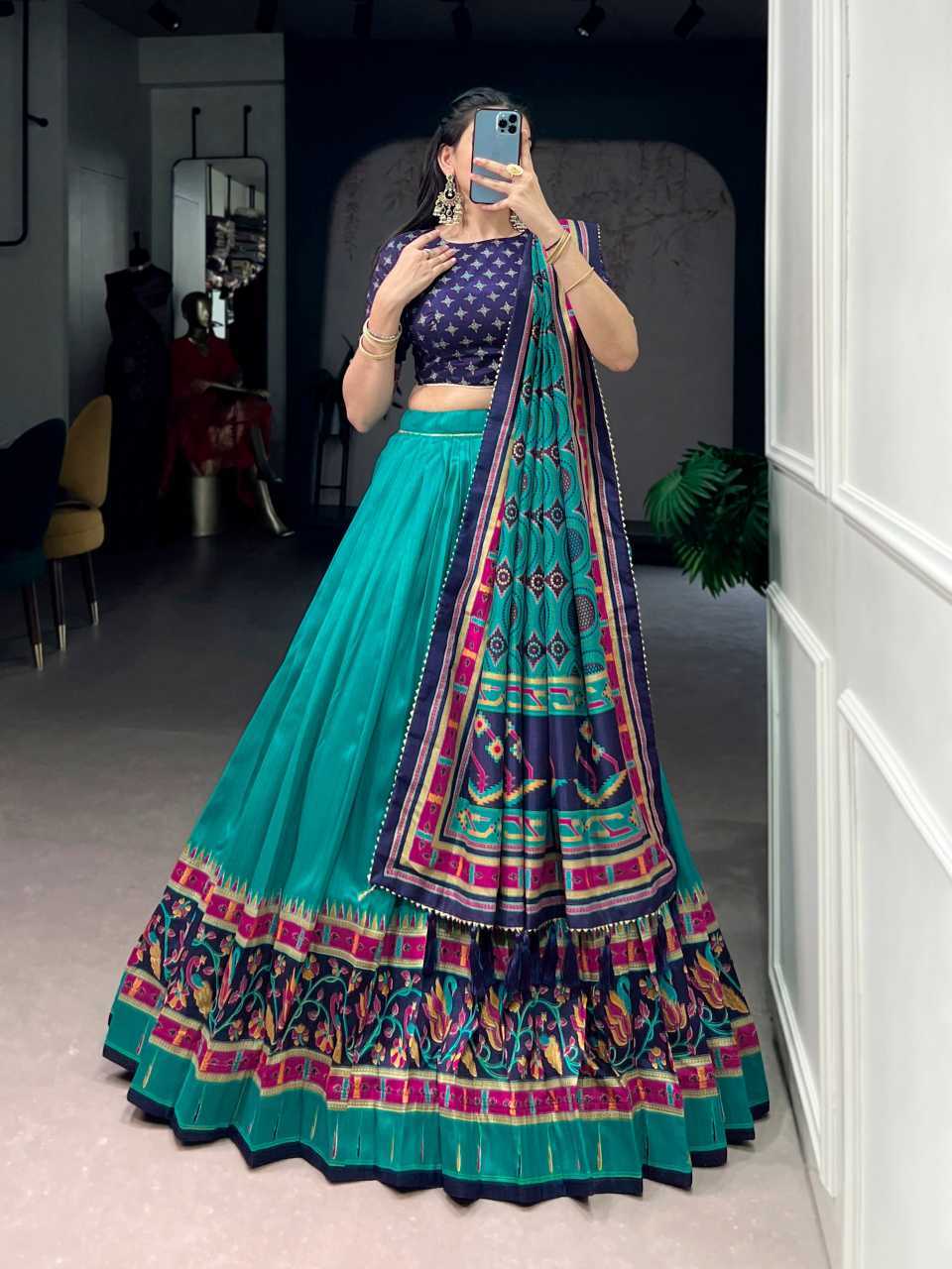 YNF Wholesale Tussar Silk Printed Lehenga KESH134 1255 | Surat Manufacturer