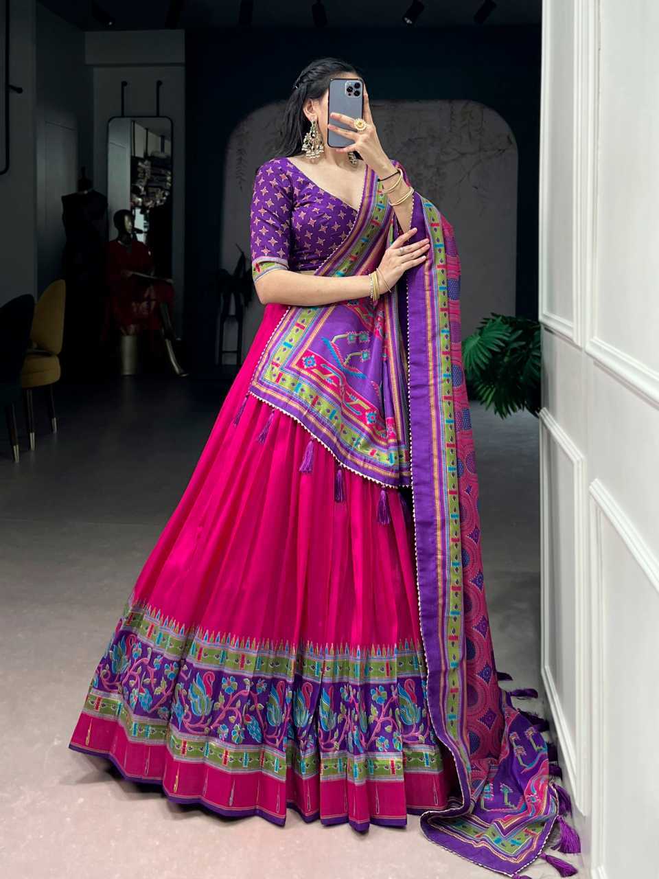 YNF Wholesale Tussar Silk Printed Lehenga KESH134 1255 | Surat Manufacturer
