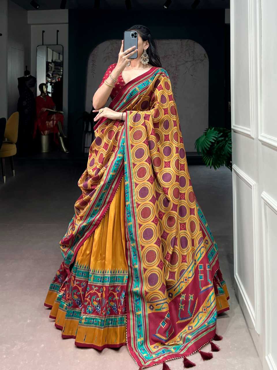 YNF Wholesale Tussar Silk Printed Lehenga KESH134 1255 | Surat Manufacturer