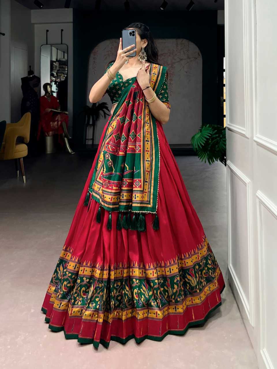 YNF Wholesale Tussar Silk Printed Lehenga KESH134 1255 | Surat Manufacturer