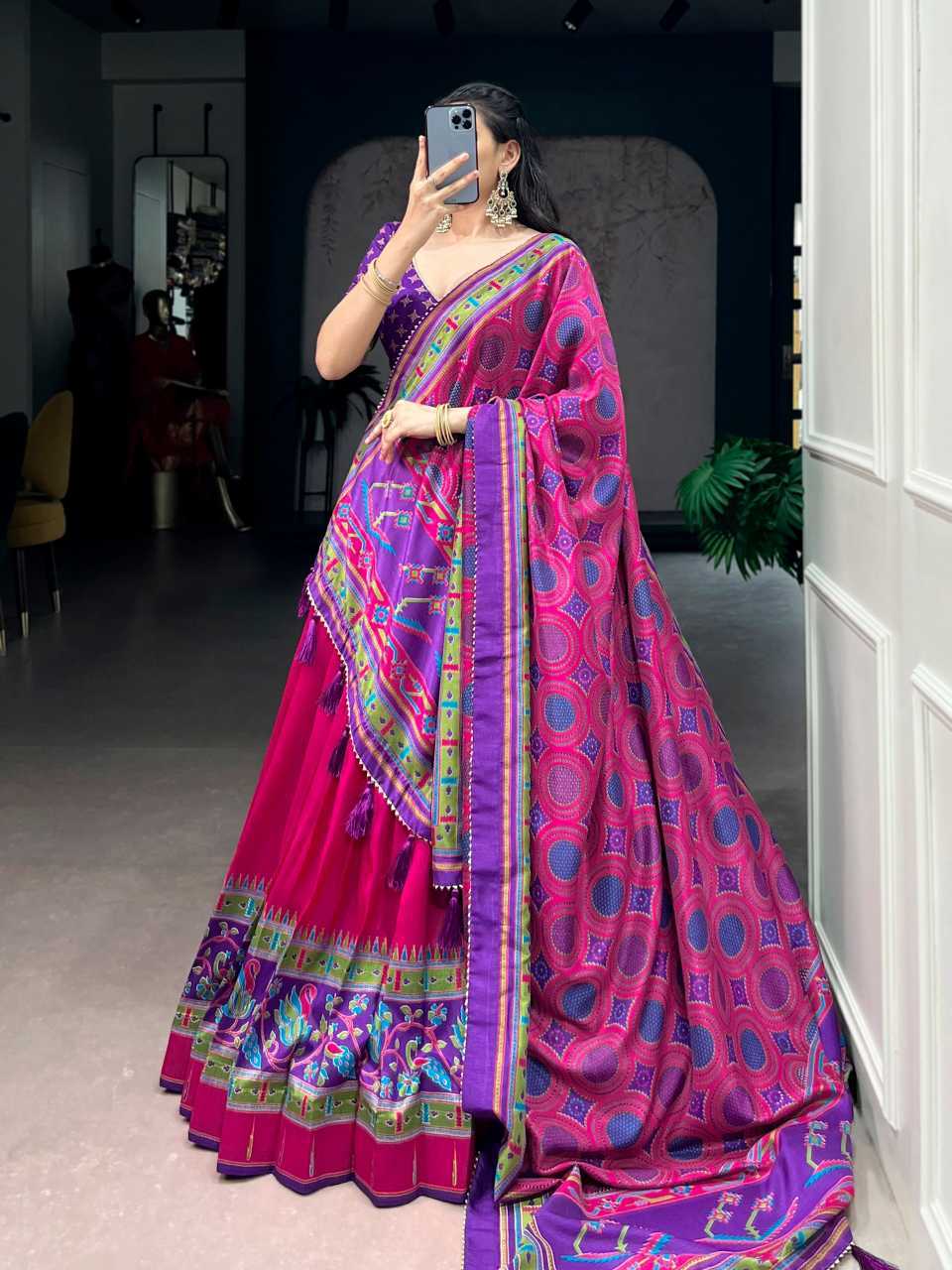 YNF Wholesale Tussar Silk Printed Lehenga KESH134 1255 | Surat Manufacturer