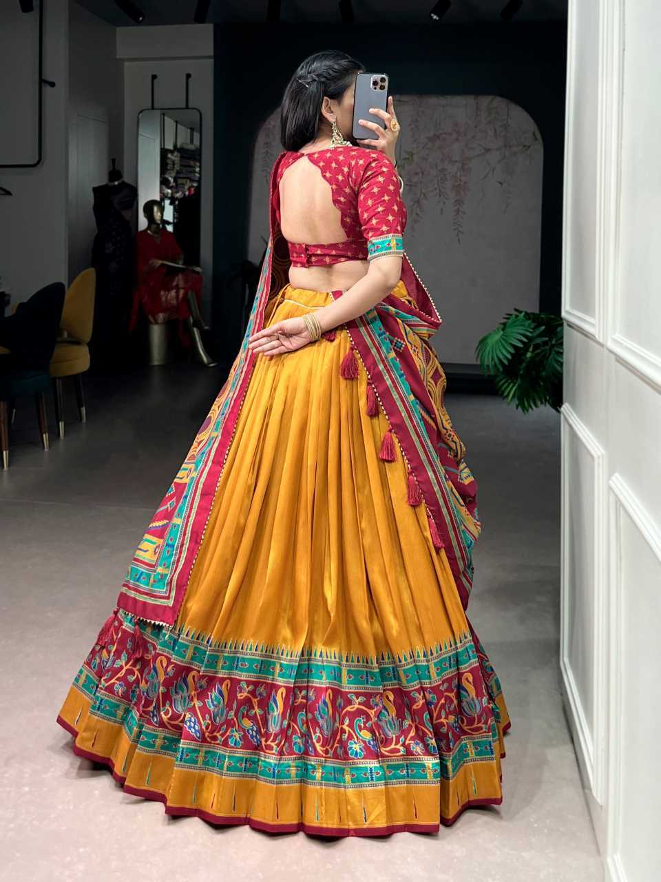 YNF Wholesale Tussar Silk Printed Lehenga KESH134 1255 | Surat Manufacturer