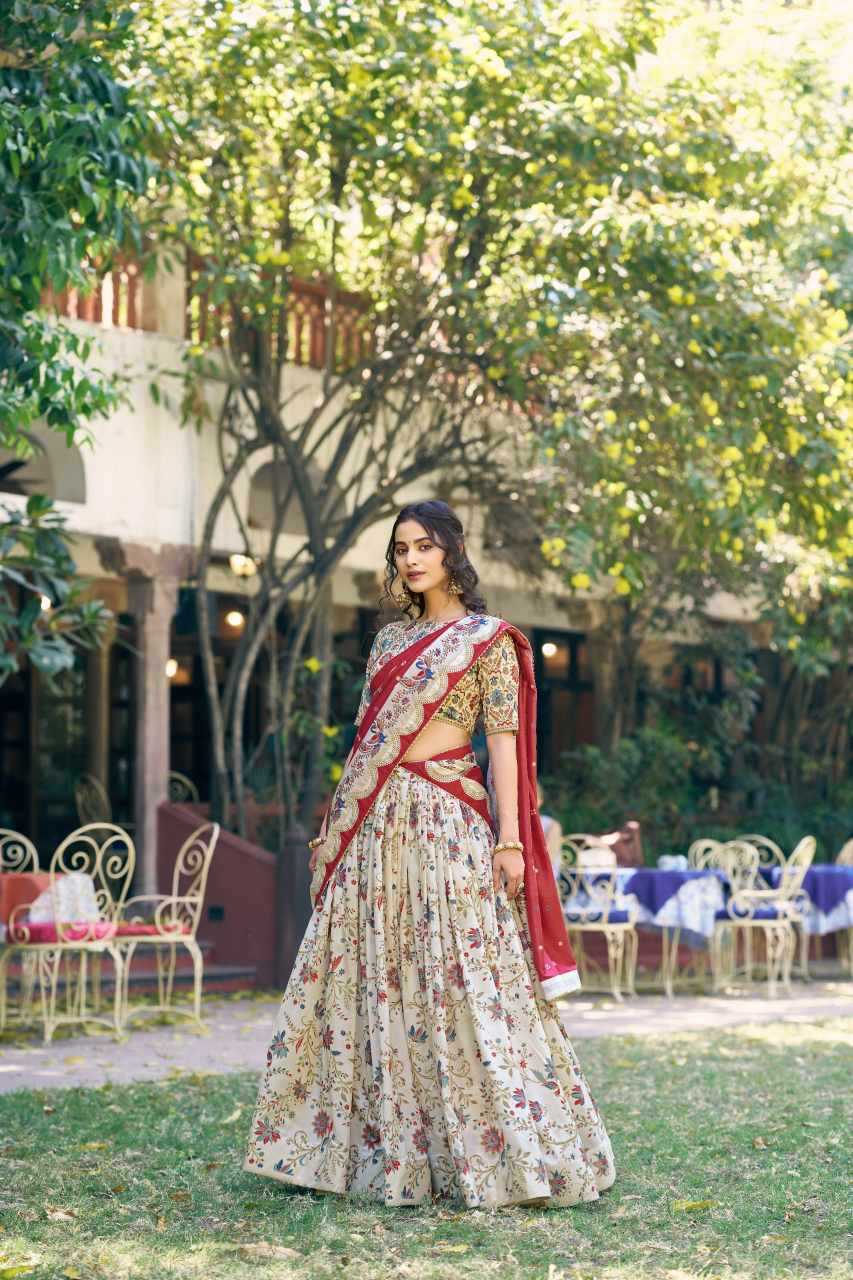 YNF Wholesale Tussar Silk Traditional Lehenga KESH134 SOWMYA-02 | Surat Manufacturer