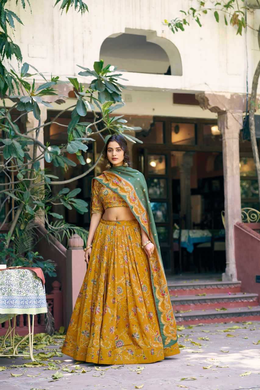 YNF Wholesale Tussar Silk Traditional Lehenga KESH134 SOWMYA-02 | Surat Manufacturer
