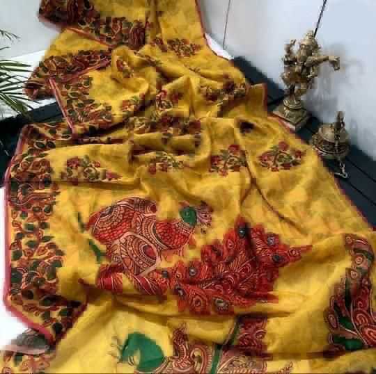 YNF Wholesale Tussar Silk Printed Silk Saree KESH484 121 | Surat Manufacturer