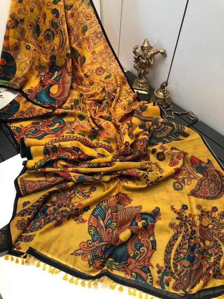 YNF Wholesale Tussar Silk Printed Silk Saree KESH484 121 | Surat Manufacturer