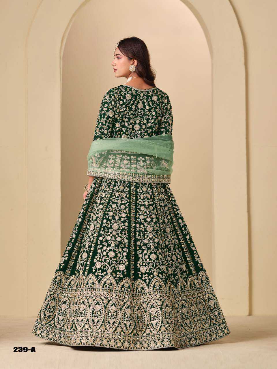 YNF Wholesale Velvet Anarkali Gown KESH530 AANAYA VOL 239 | Surat Manufacturer