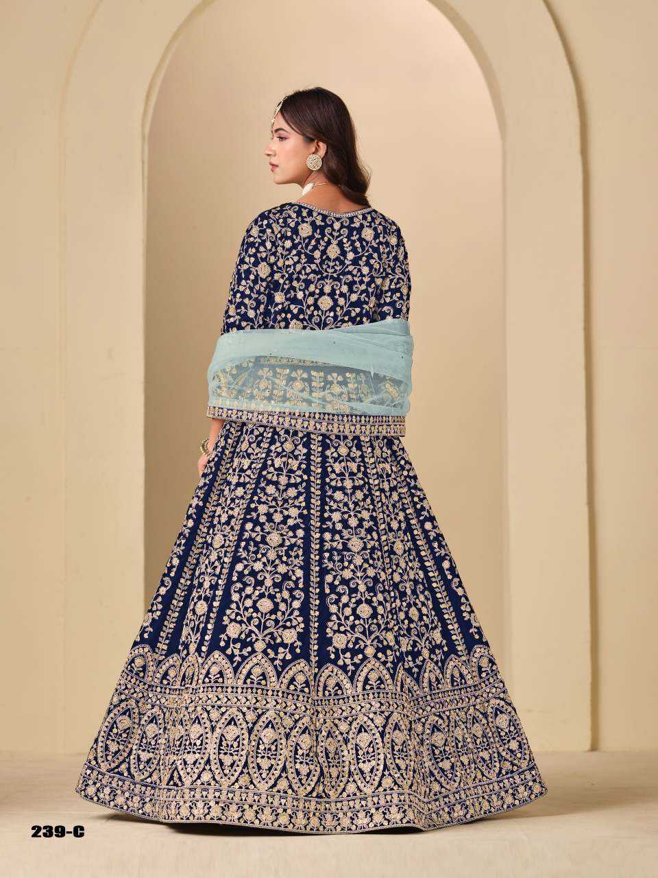 YNF Wholesale Velvet Anarkali Gown KESH530 AANAYA VOL 239 | Surat Manufacturer