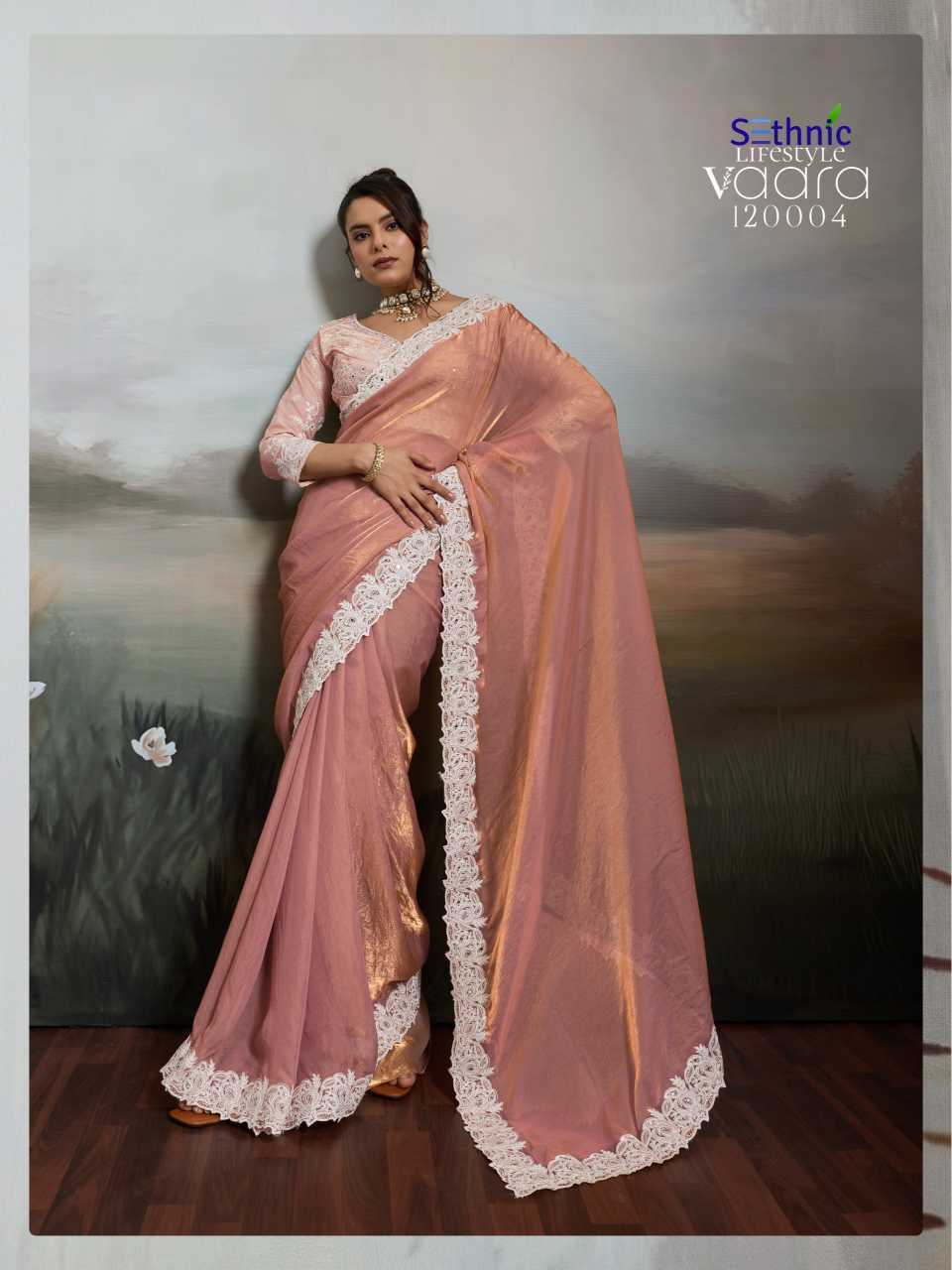 YNF Wholesale Velvet Velvet Sarees KESH530 VAARA Ivorya | Surat Manufacturer