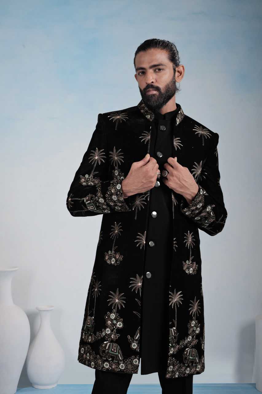 YNF Wholesale Velvet Indo Western RIN223 1763 | Surat Manufacturer