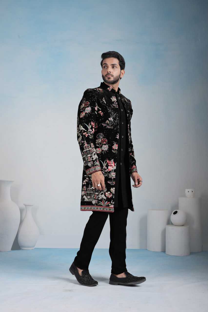 YNF Wholesale Velvet Indo Western RIN223 1764 | Surat Manufacturer