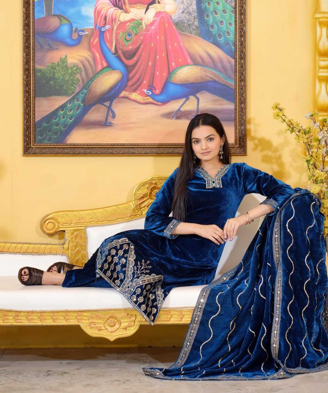YNF Wholesale Velvet Velvet Suits RIN232 19 | Surat Manufacturer