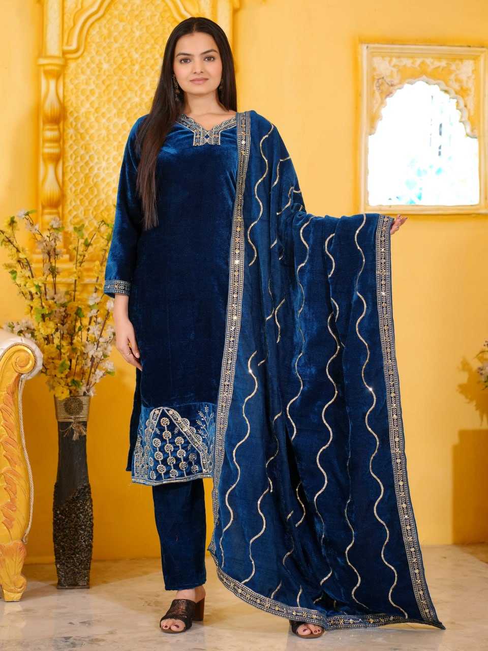 YNF Wholesale Velvet Velvet Suits RIN232 19 | Surat Manufacturer