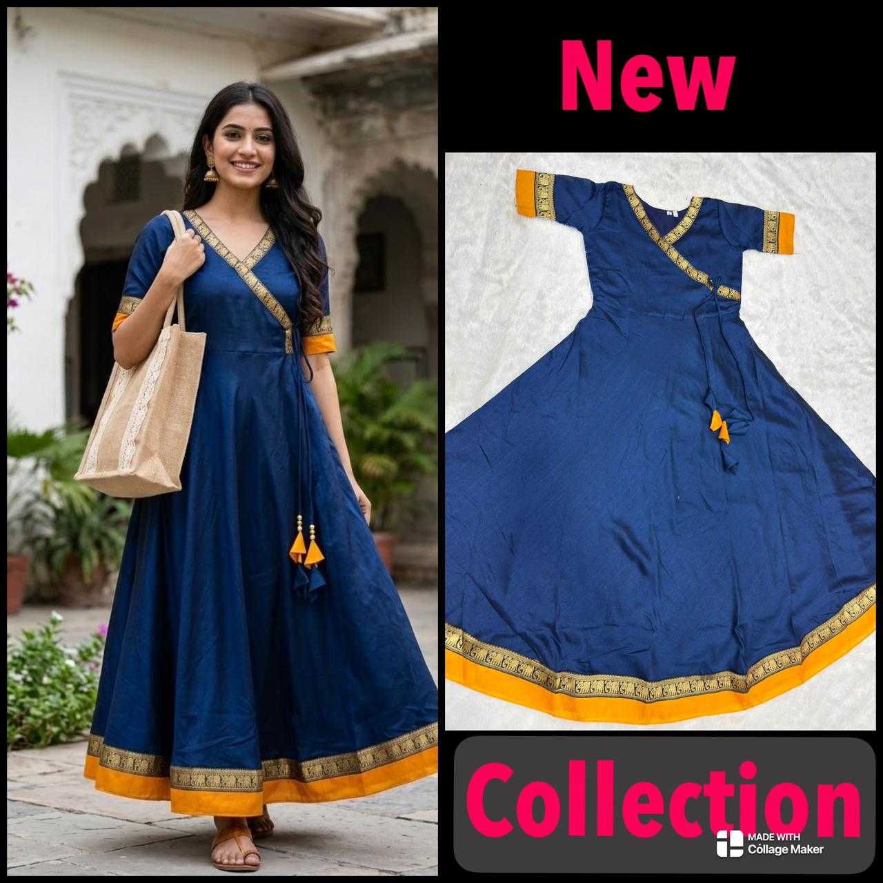 YNF Wholesale Vichitra Silk Party Wear Gowns KESH616 199 | Surat Manufacturer