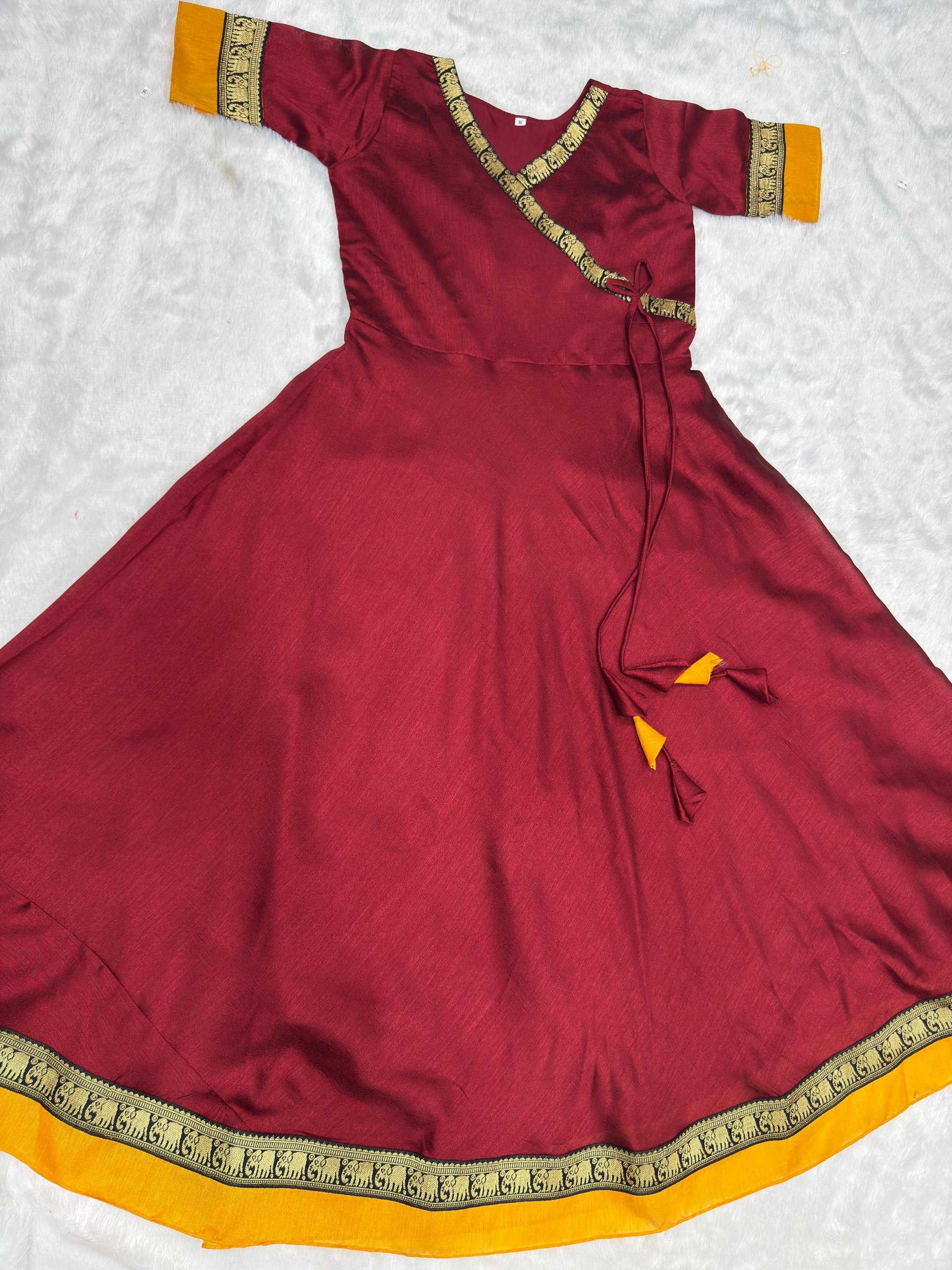 YNF Wholesale Vichitra Silk Party Wear Gowns KESH616 199 | Surat Manufacturer